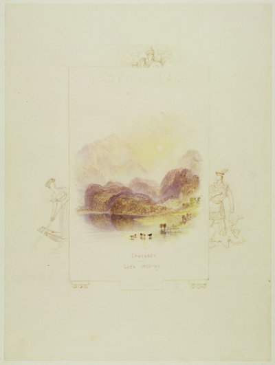 Design for an illustration for Walter Scott